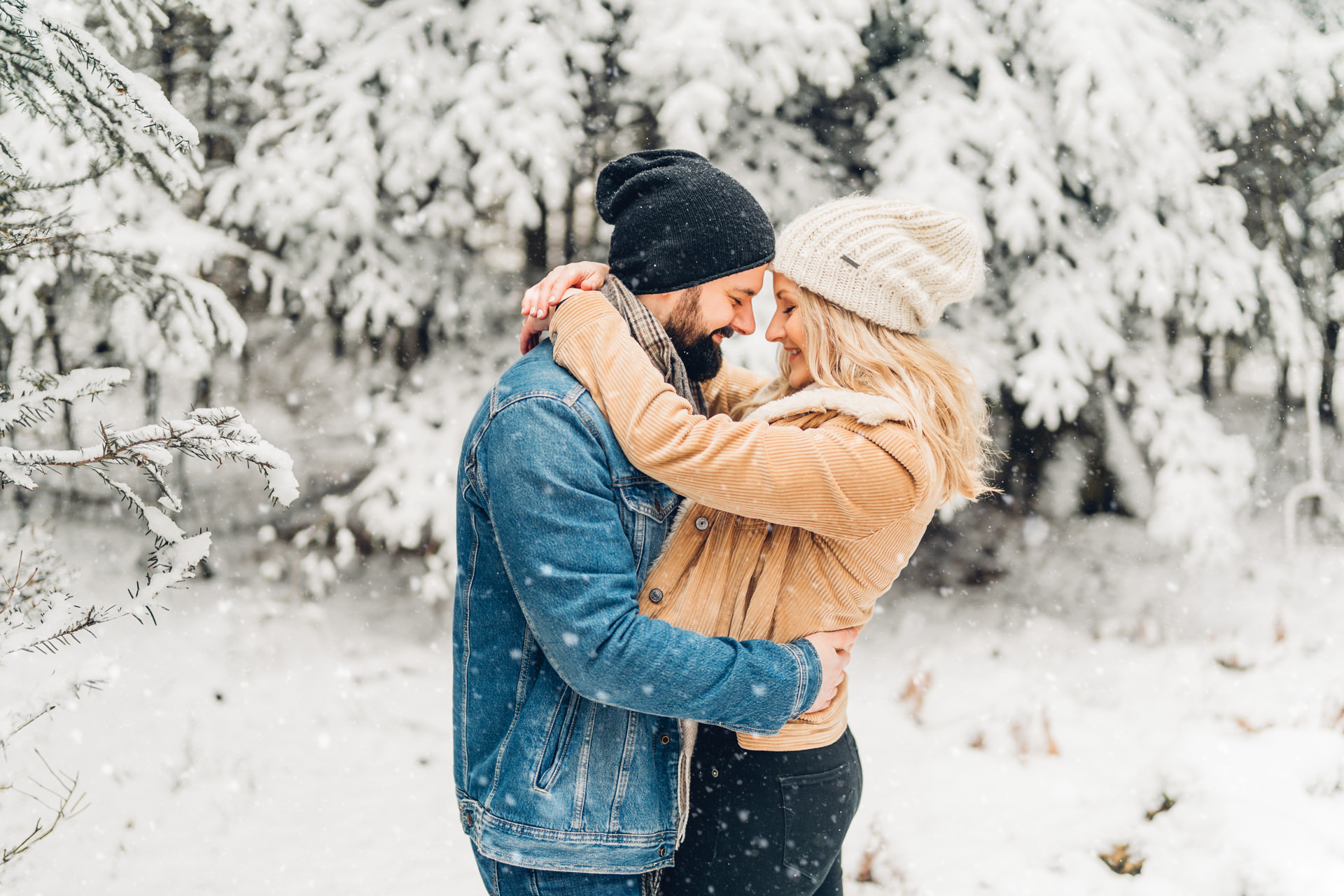 Snow Couple Shooting, Engagementshooting